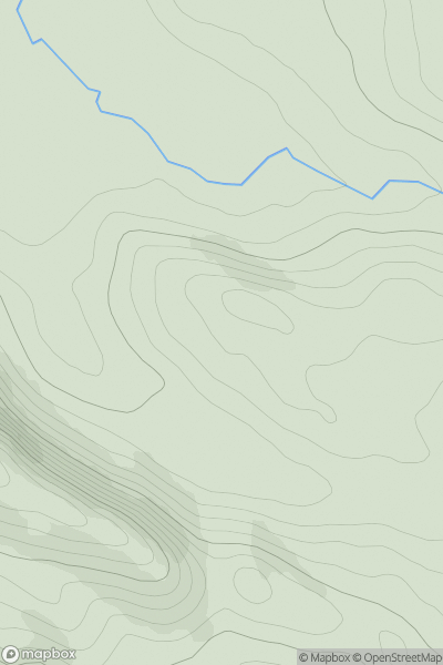 Thumbnail image for Sidhean Mor [Moidart and Ardnamurchan] showing contour plot for surrounding peak